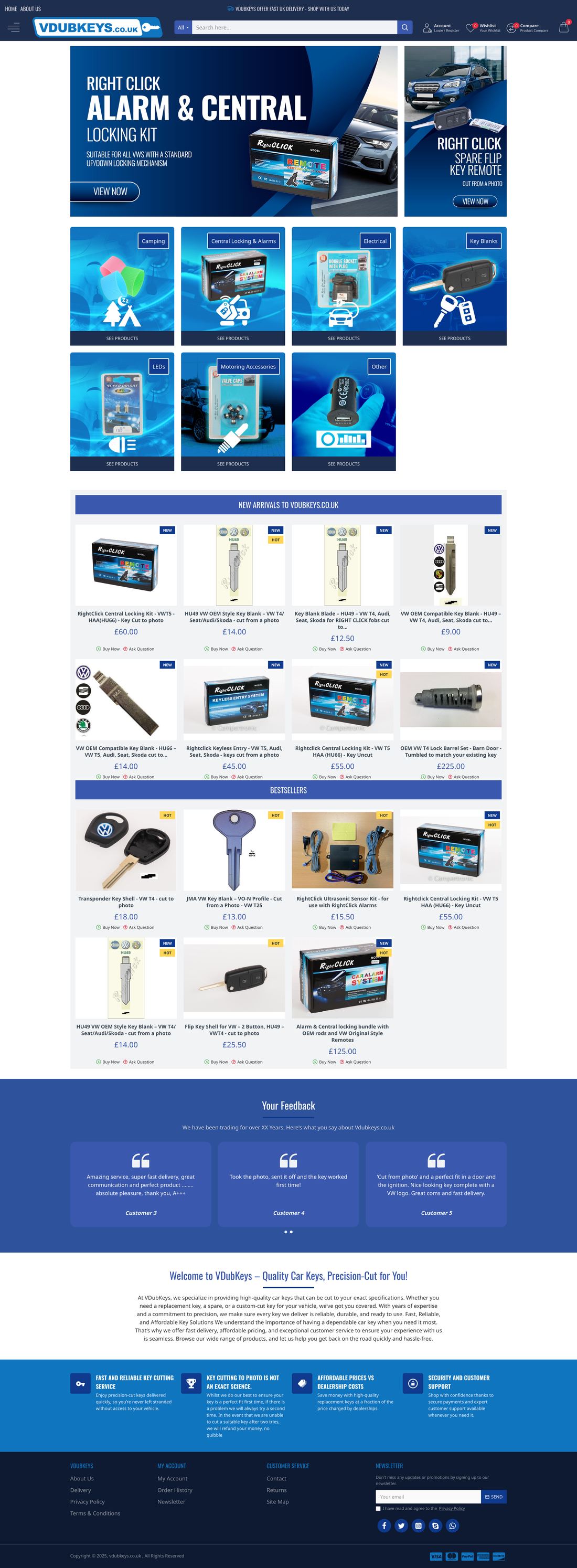 VDubKeys, online shop