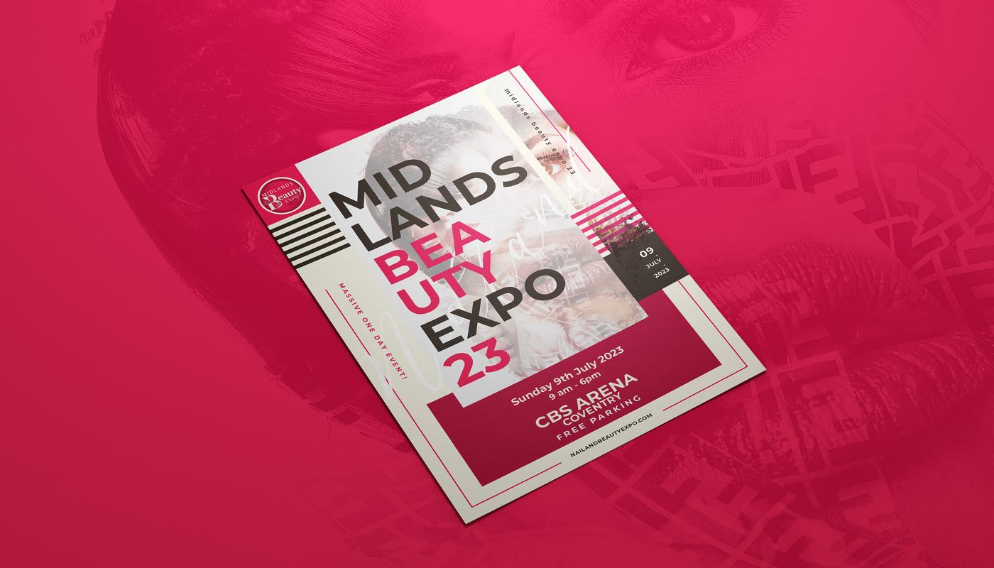 Midlands Beauty Expo 2023 flyer