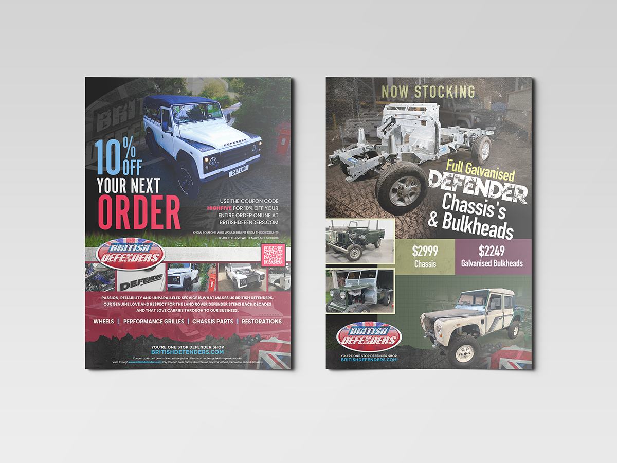 British Defenders 10% off coupon flyer