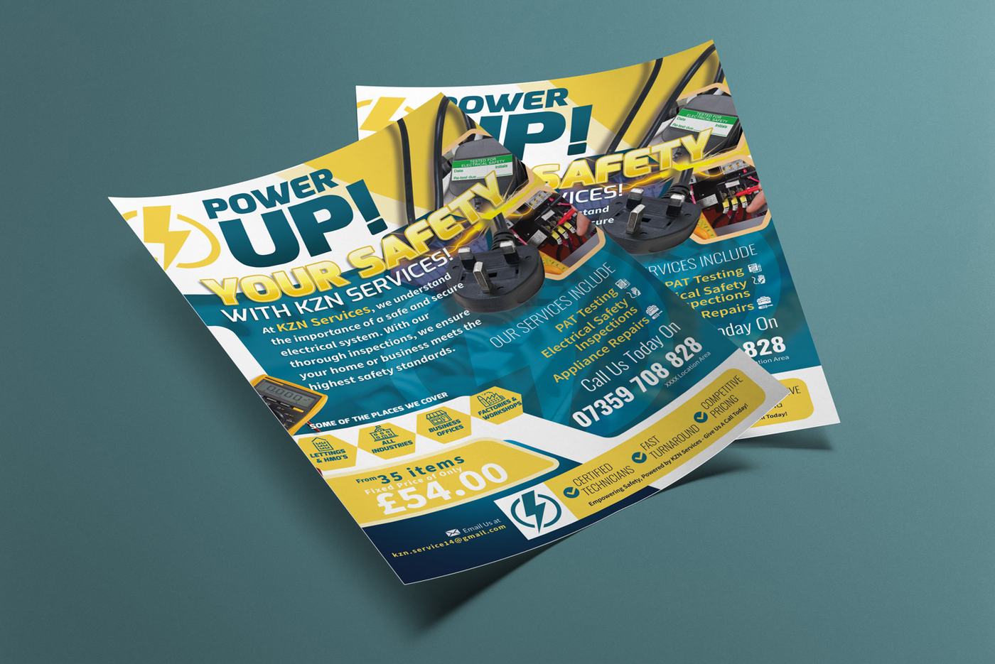 KZN Services Power Up flyer