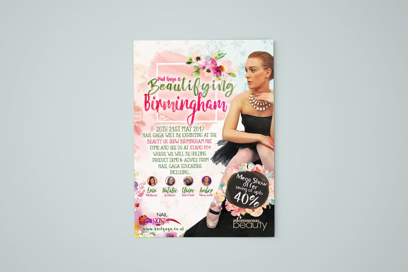 Beautifying Birmingham NEC exhibition flyer