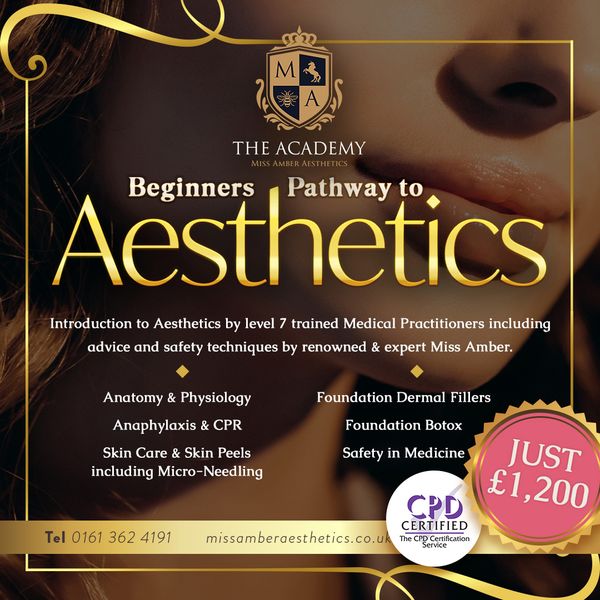 Social media post for Miss Amber Aesthetics