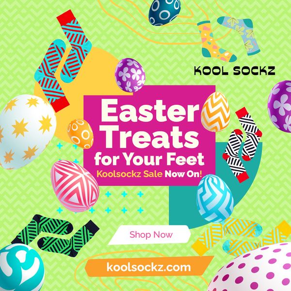 Social media post for Kool Sockz