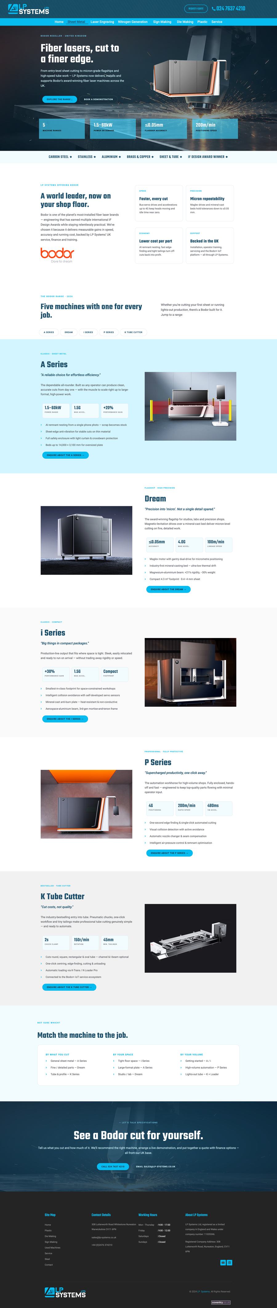 LP Systems, wordpress website